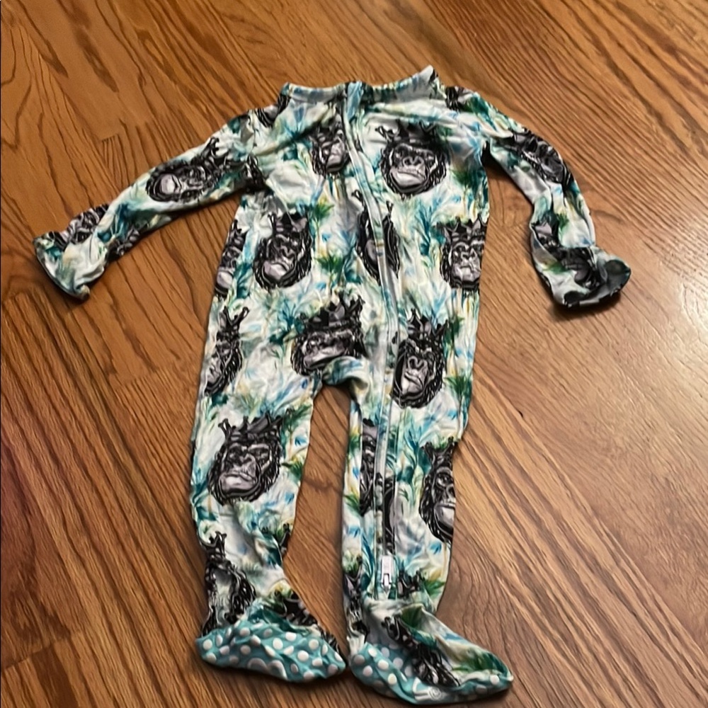 Bums & Roses Kids One Piece with Gorilla Print